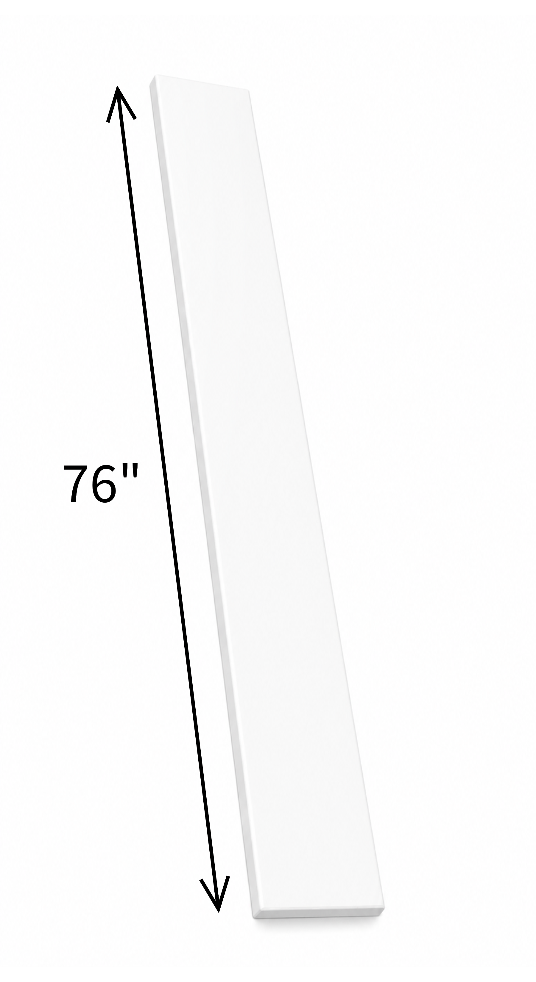 76" Quartz Shower Threshold